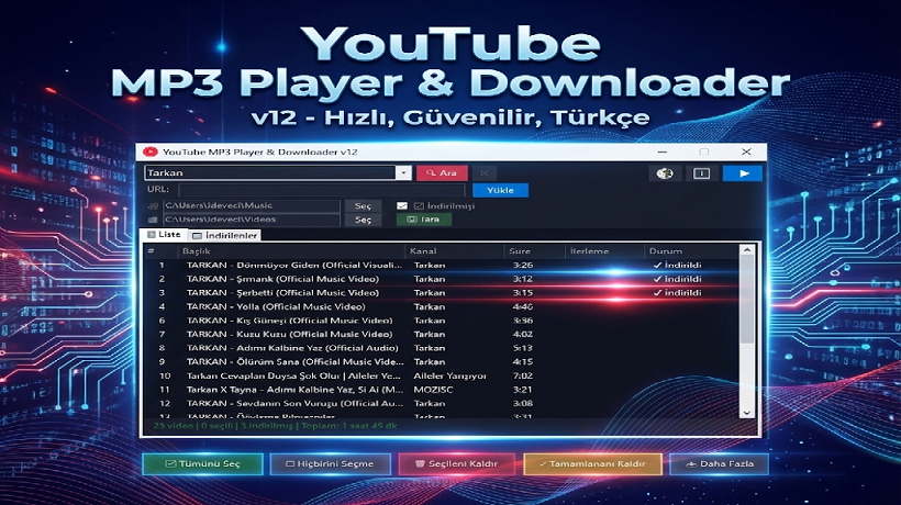 YouTube MP3 Player - Downloader - YouTube Müziklerini Dinleyin, İzleyin ve İndirin